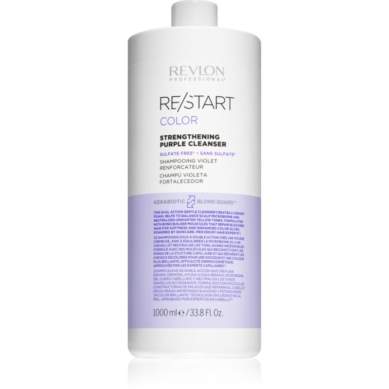 Revlon RESTART COLOR Wzmacniający szampon do włosów blond 1000ML I PROFESSIONAL 7260660000
