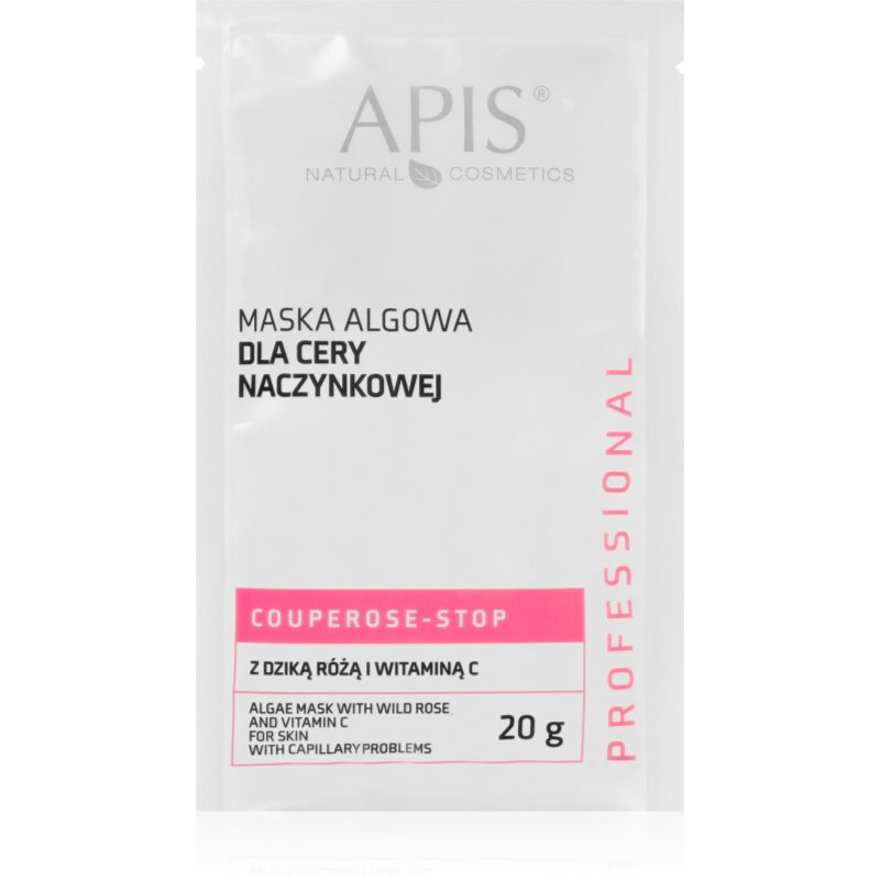 Apis Maska algowa dla cery naczynkowej z dziką różą i witaminą C Professional Couperose-Stop SASZETKA 20g