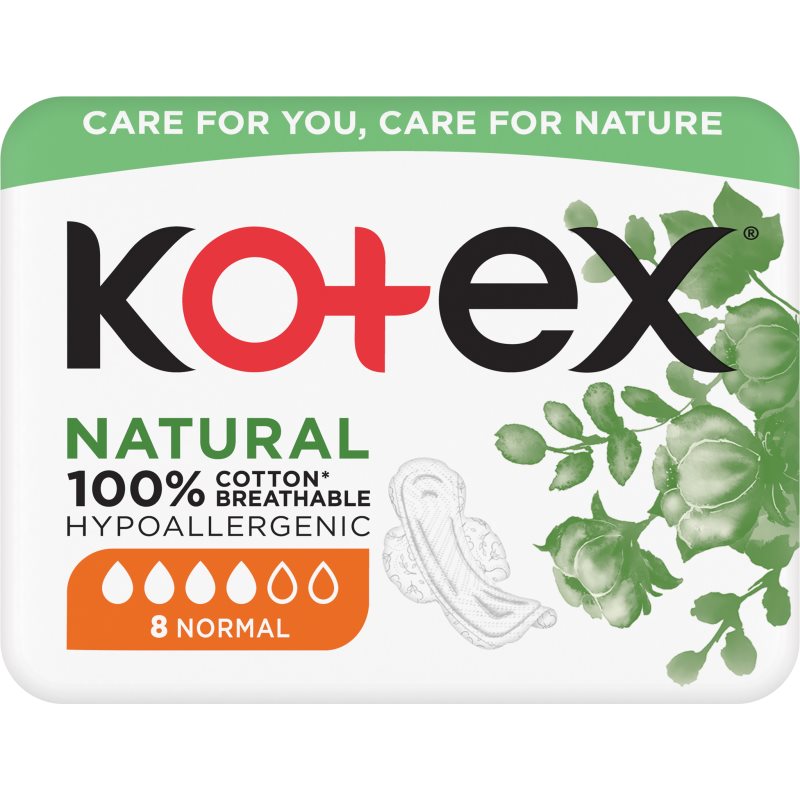 KOTEX Natural Normal Podpaski, 8szt.