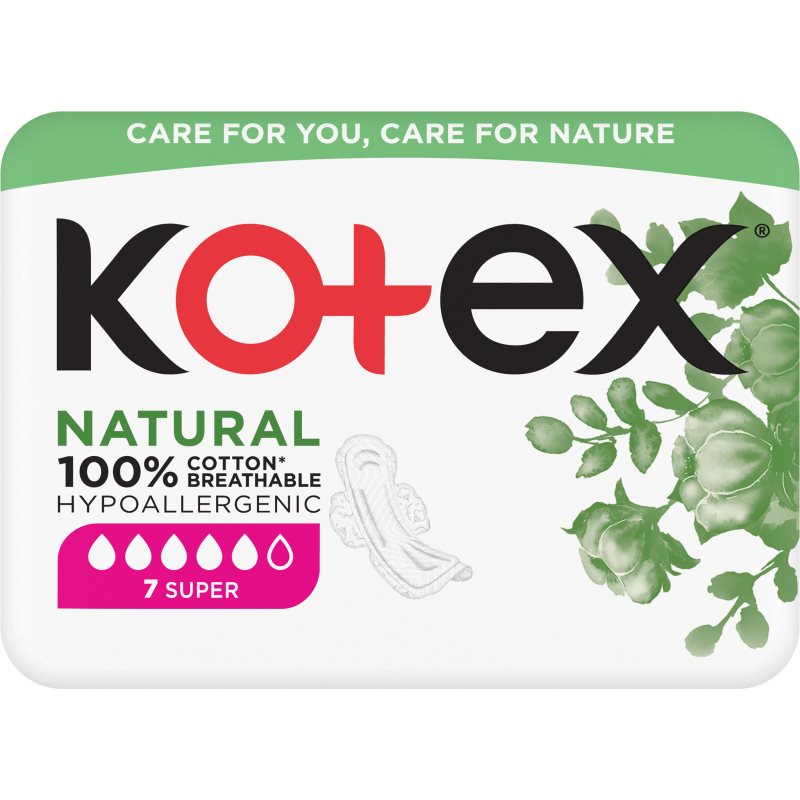 KOTEX Natural super podpaski, 7szt.