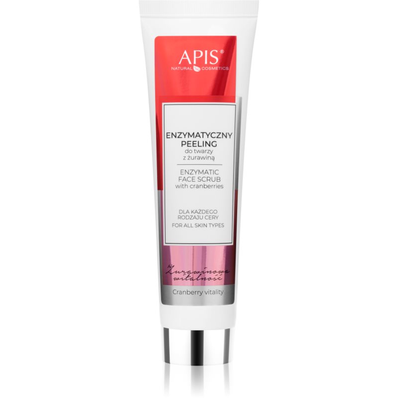 Apis NATURAL COSMETICS enzymatyczny peeling do twarzy z żurawiną 100 ml