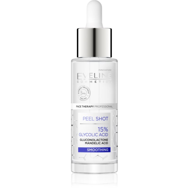 EVELINE Face Therapy Professional Peel Shot Kuracja wygładzająca - 15% Kwas Glikolowy, 30ml