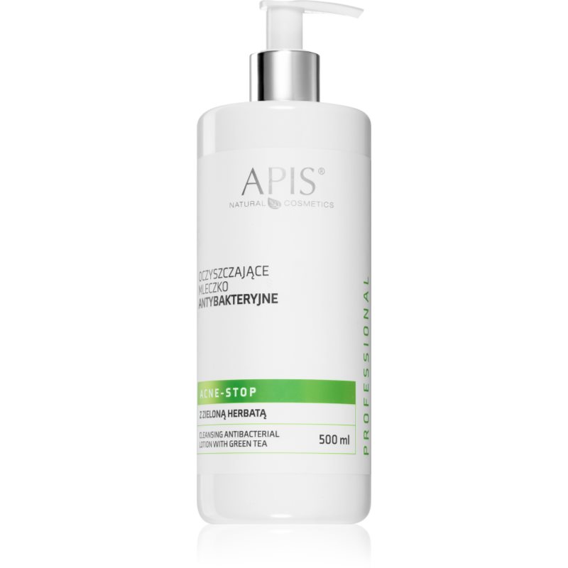 APIS Acne-Stop oczyszczające mleczko antybakt. z zieloną herbatą 500ml