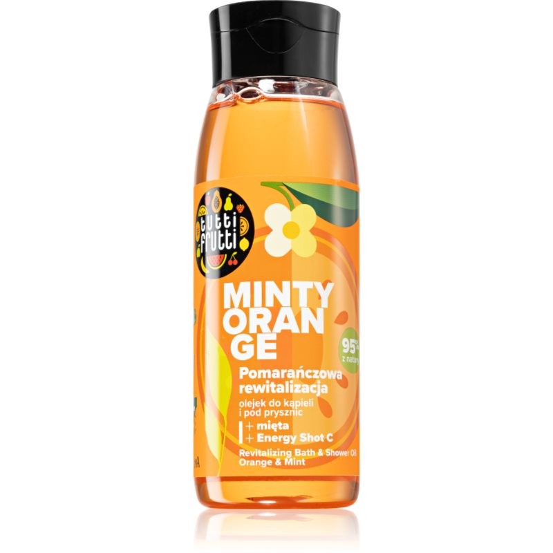 Farmona Tutti Frutti rewitalizujący olejek do kąpieli i pod prysznic pomarańcza mięta i Energy Shot C 400 ml