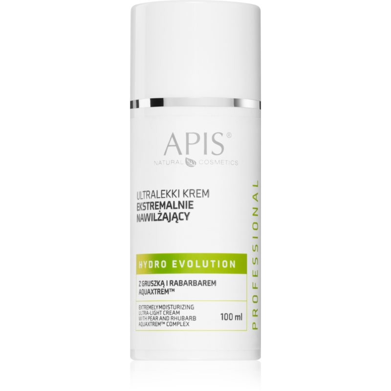 Apis Professional Ultralekki krem ekstremalnie nawilżający z gruszką i rabarbarem - Professional Hydro Evolution Extremely Moisturizing Ultra-Light Cream