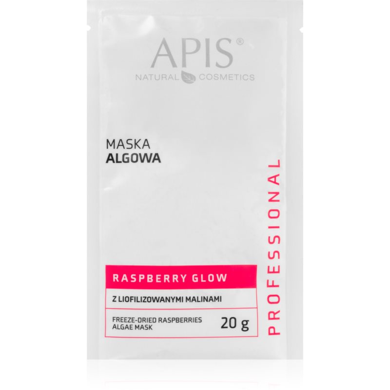 Apis Professional Maska algowa z liofilizowanymi malinami Professional Raspberry Glow SASZETKA 20g