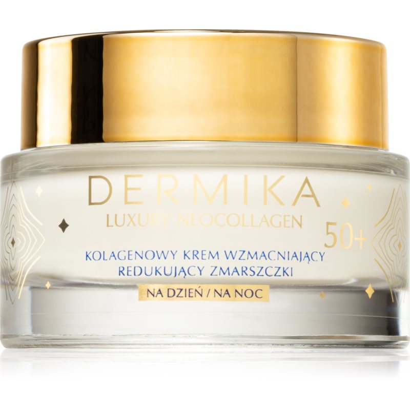 Dermika Luxury Neocollagen 50+ kolagenowy krem wzmacniający do redukcji zmarszczek na dzień i na noc 50ml