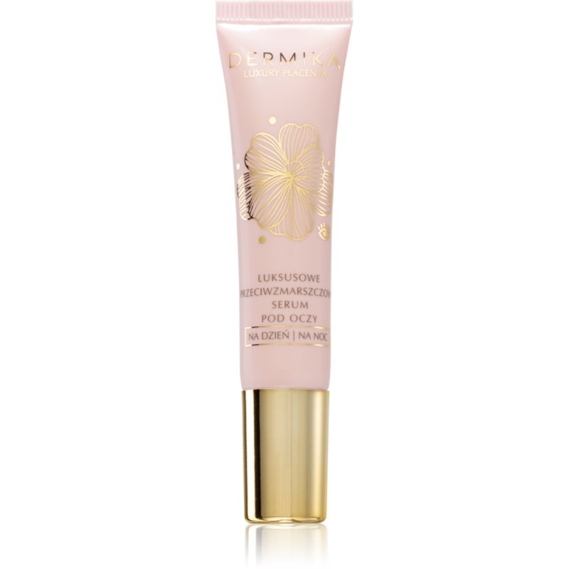 Dermika Luxury Placenta Luksusowe Przeciwzmarszczkowe Serum pod oczy i na powieki 15ml