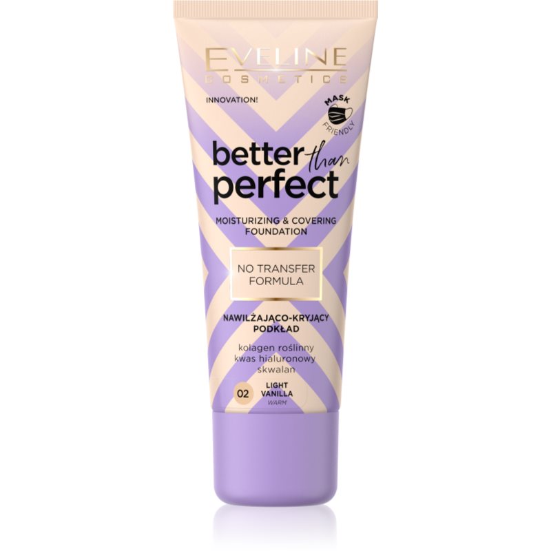 Eveline KOLOROWKA Better Than Perfect Podkład nawilżająco-kryjący nr 02 Light Vanilla 30ml