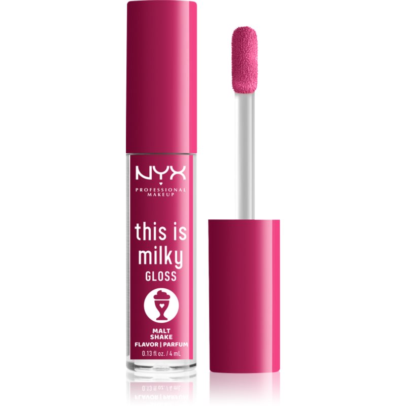 NYX PROFESSIONAL MAKEUP THIS IS MILKY GLOSS 12 Malt Shake 4ml - Błyszczyk do ust 12 Malt Shake