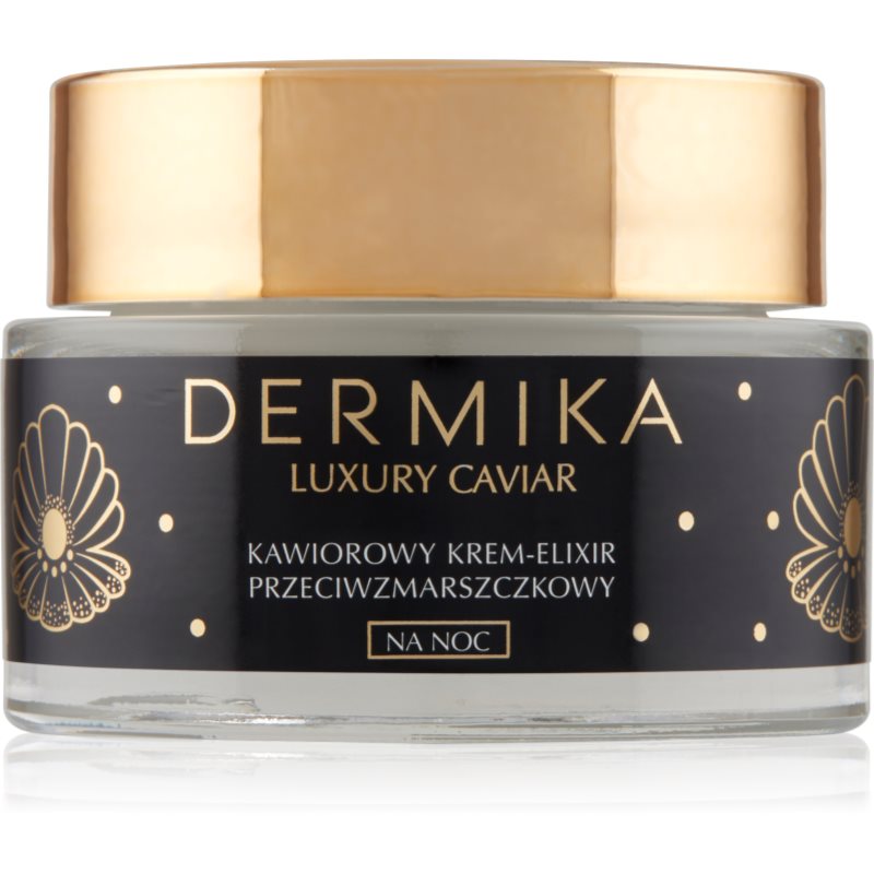 Dermika Luxury Caviar kawiorowy krem-eliksir przeciwzmarszczkowy na noc 50 ml