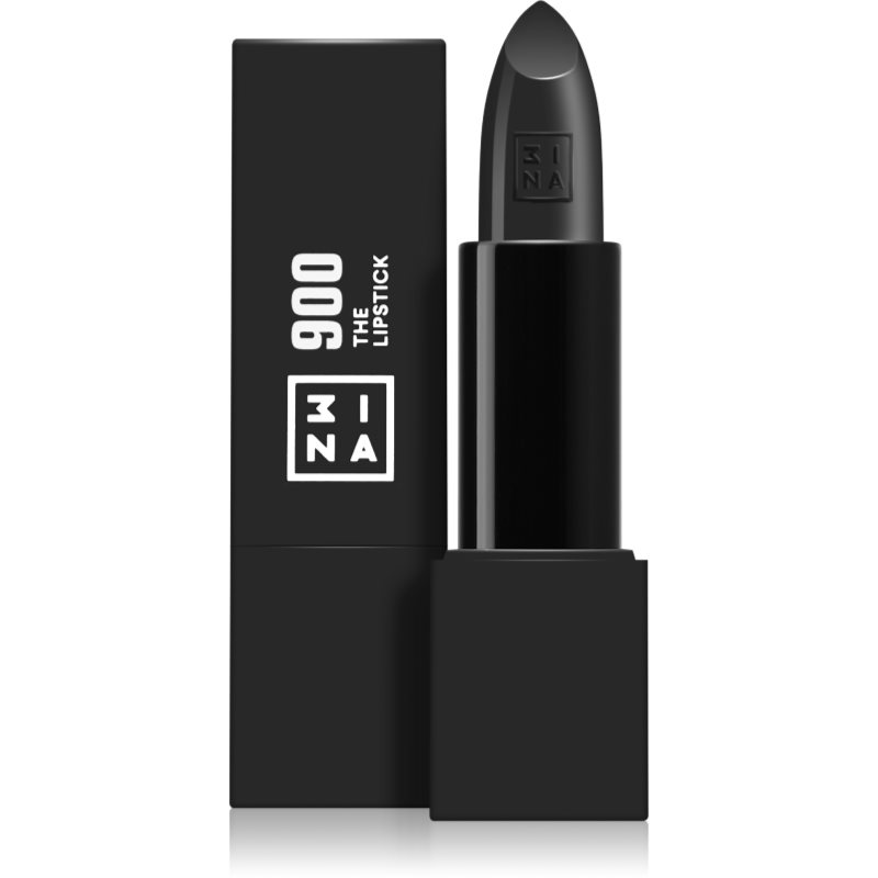 3INA MAKEUP 3INA Makeup - Vegan  Cruelty Free  The Lipstick 900  długotrwała pomadka do ust  matowa  odporna na działanie wody  szminka do ust o wysokiej pigmentacji  czarna  matowana The Lipstick 900