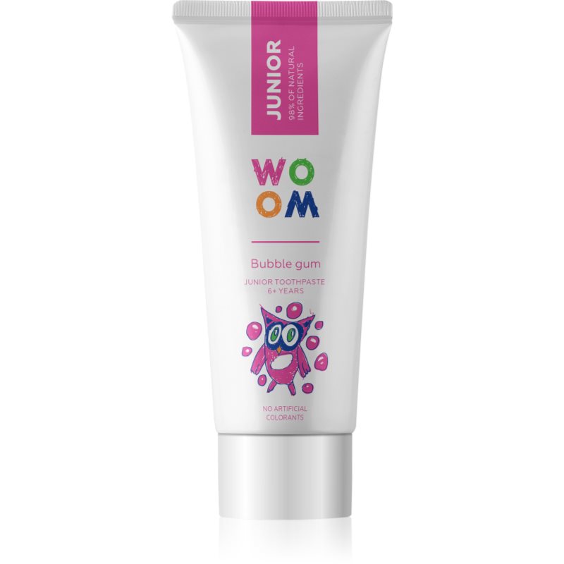 WOOM WOOM JUNIOR Bubble gum 6+ lat 50ml - pasta o smaku o smaku gumy balonowej dla dzieci