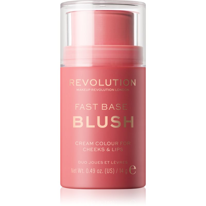 MAKEUP REVOLUTION FAST BASE BLUSH RÓŻ DO POLICZKÓW I UST W SZTYFCIE BABY 14G