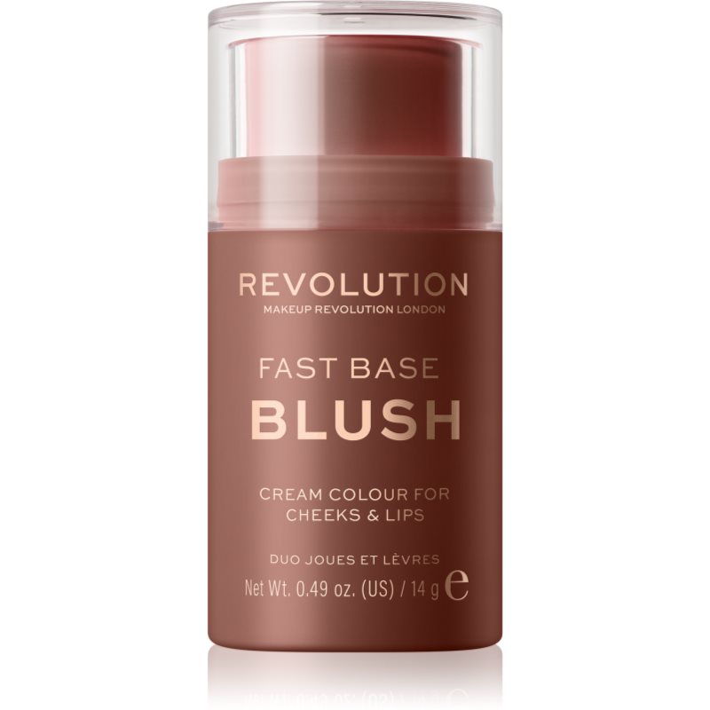 MAKEUP REVOLUTION FAST BASE BLUSH RÓŻ DO POLICZKÓW I UST W SZTYFCIE MAUVE 14G