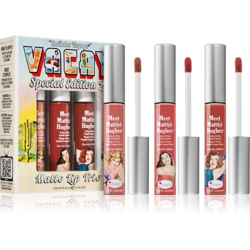 The Balm Vacay Matte Lip Trio zestaw matowych pomadek w płynie 3szt