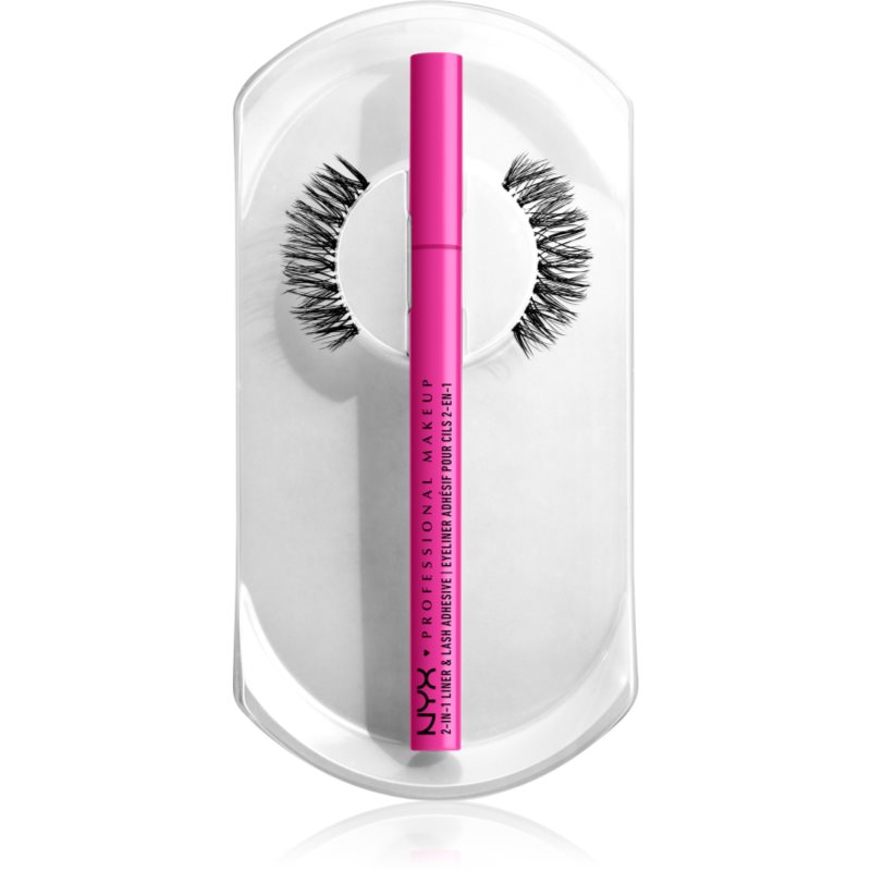 NYX Professional Makeup Jumbo Lash! Longewear False Lash System 01 Fringe Glam Kit