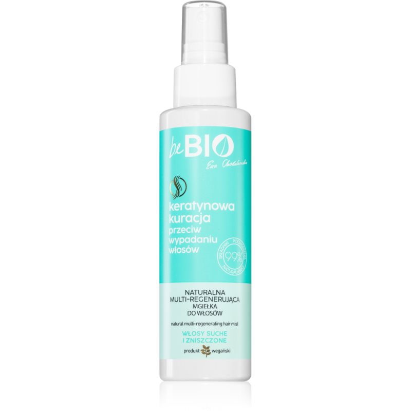 BeBio - Keratin Treatment Against Hair Loss - Natural Multi-Regenerating Hair Mist - Keratynowa kuracja przeciw wypadaniu włosów - Naturalna multi-regenerująca mgiełka do włosów - Włosy suche i zniszczone - 100 ml