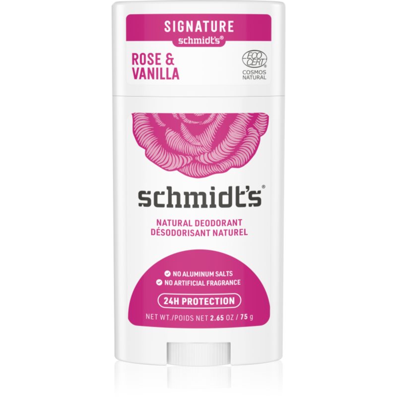 schmidt's Rose & Vanilla Natural Deodorant Dezodorant 75 g