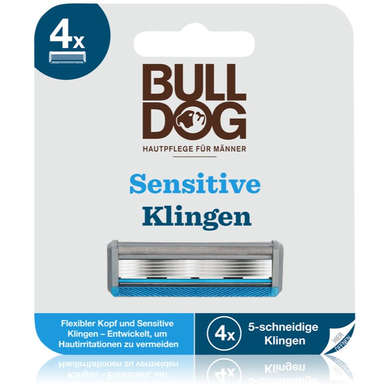 Bulldog Zapasowe głowice golące Sensitive Blades 4 4 szt W301610401)