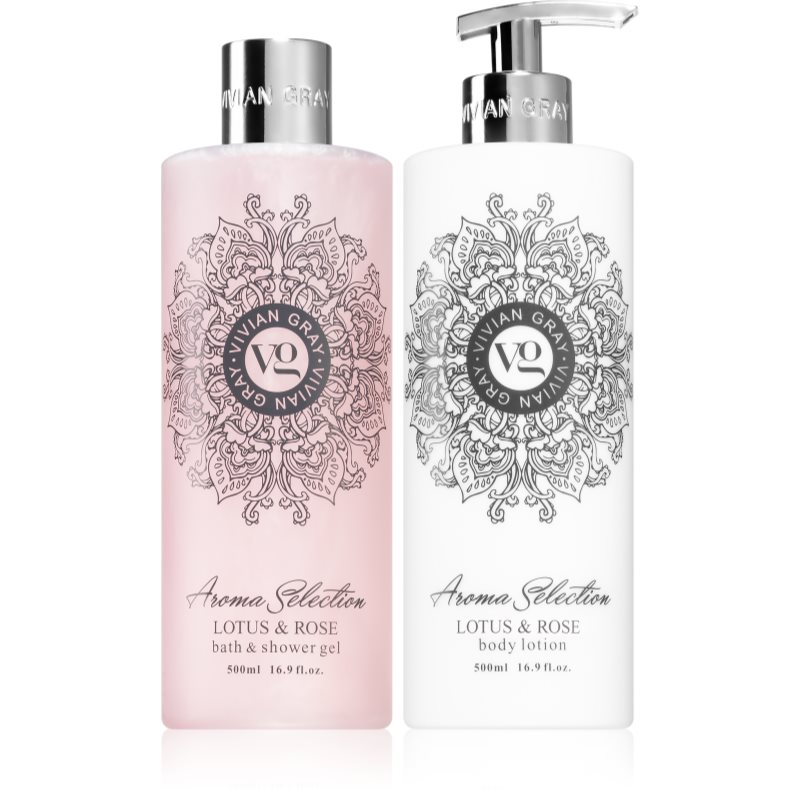 Vivian Gray Aroma Selection Lotus & Rose zestaw upominkowy 2x500 ml