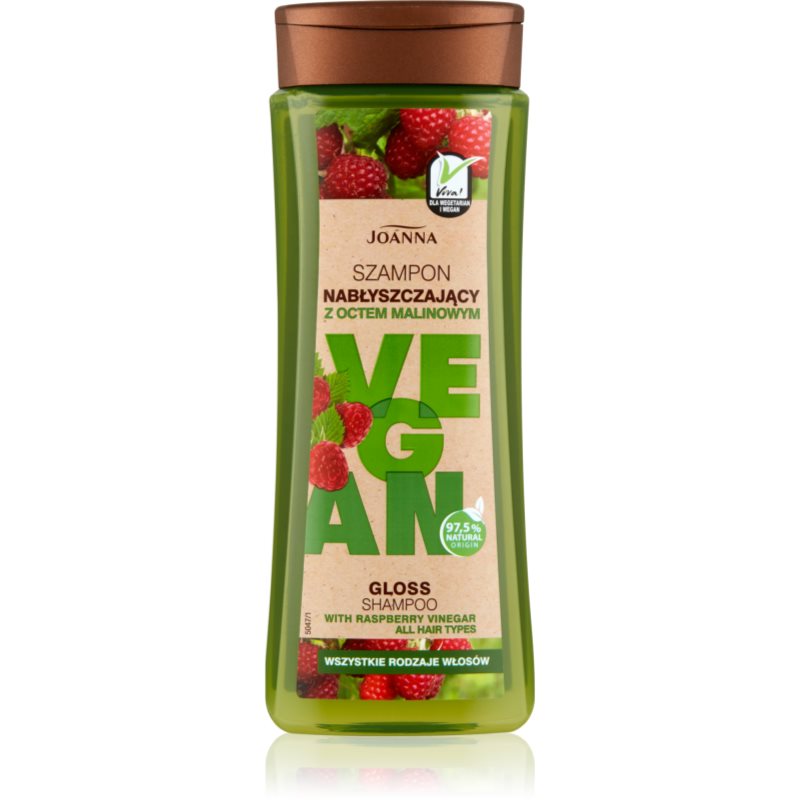 Joanna Vegan Szampon Nabłyszczający z Octem Malinowym 300ml