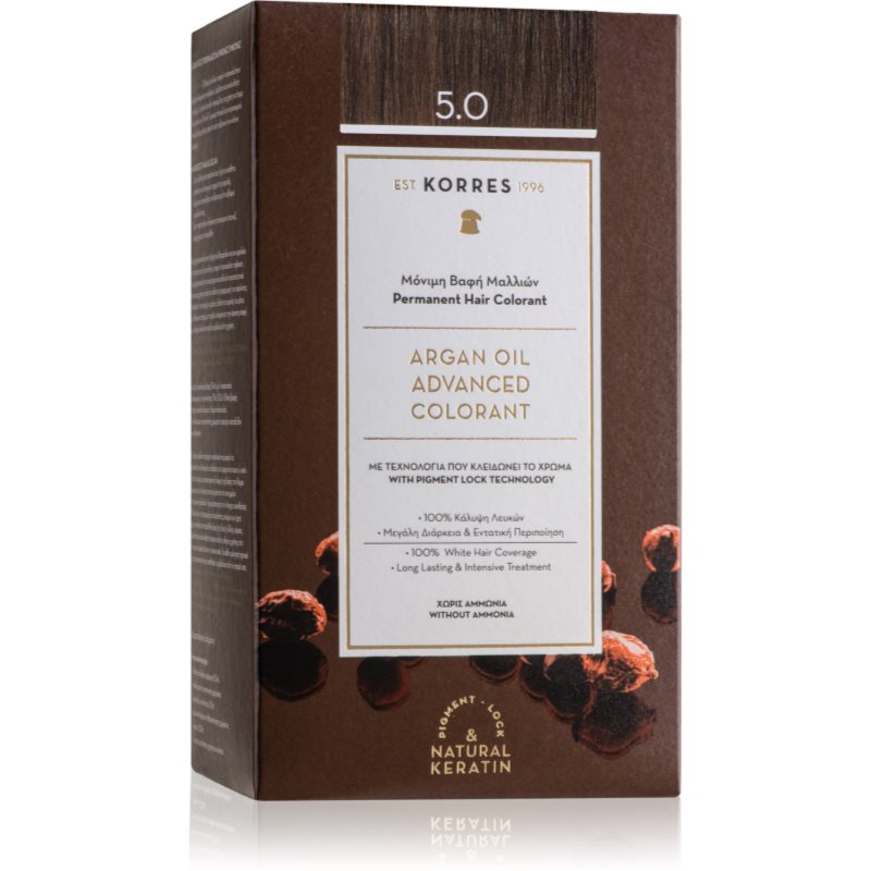 Korres Argan Oil gotowymi Coloration Light Brown 5.0, 145 ML 145 ml 0500252