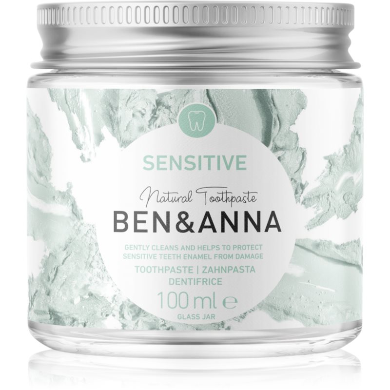 Ben&Anna Ben&Anna Natural Toothpaste naturalna pasta do wrażliwych zębów z rokietnikiem rumiankiem i aloesem Sensitive 100ml