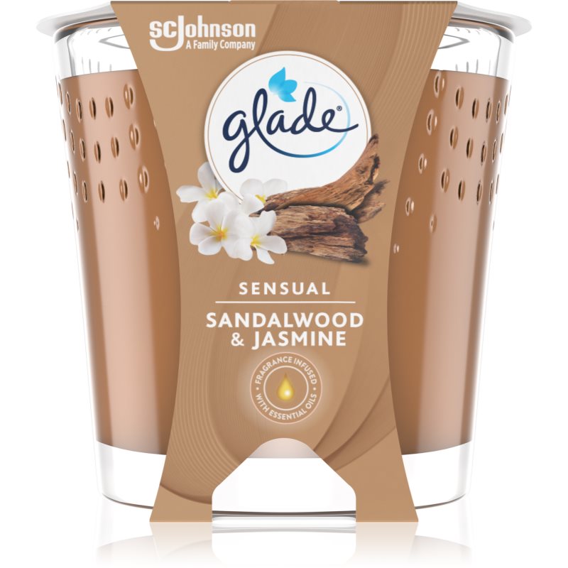 GLADE Sensual Sandalwood & Jasmine świeczka zapachowa 129 g