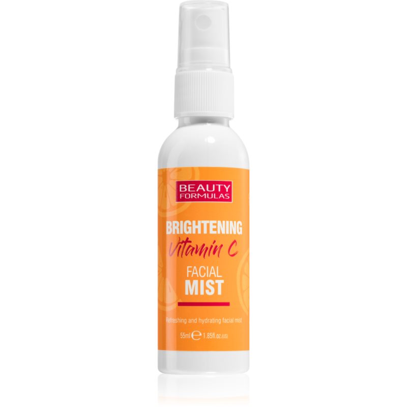 Beauty Formulas, Brightening Vitamin C, Rozjaśniająca mgiełka do twarzy z witaminą C, 55 ml