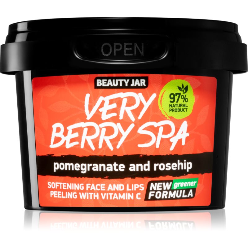 Beauty Jar Beauty Jar VERY BERRY SPA Delikatny peeling do twarzy i ust z witaminą c z ekstraktem z granatu i dzikiej róży 120g