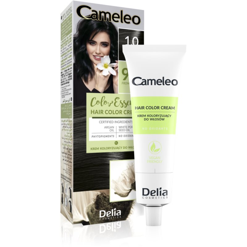 Delia Cameleo Krem koloryzujący do włosów 1.0 Black 75 g
