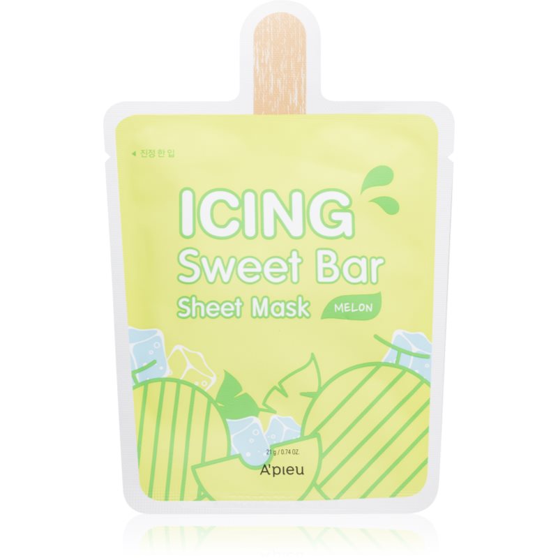 A'Pieu Icing Sweet Bar Sheet Mask (Melon) - maseczka do twarzy 21 g