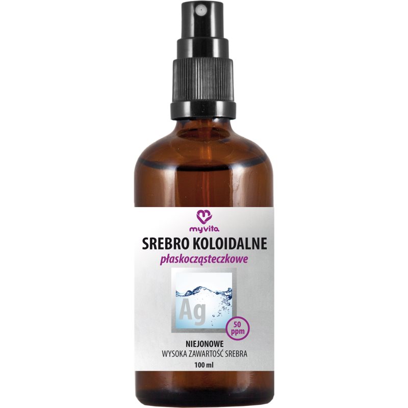 MYVITA Srebro koloidalne niejonowe 50ppm 100ml - Myvita
