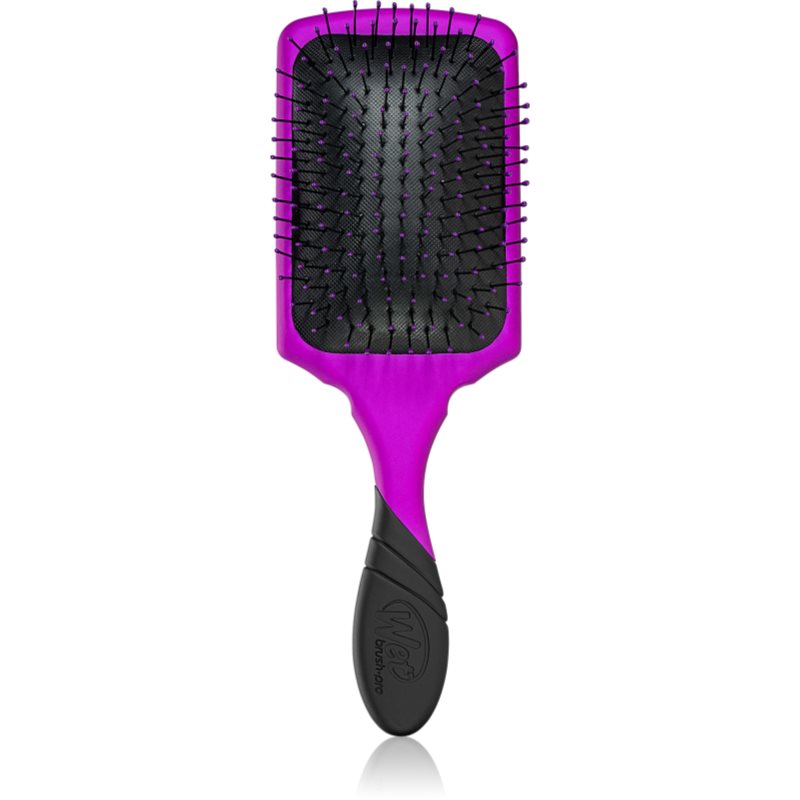 Wet Brush Pro Paddle Detangler purple szczotka do włosów z otworami wentylacyjnymi i antypoślizgową rączką