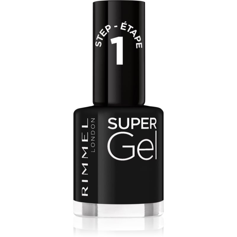 Rimmel Supergel 07 Black Obsession - Czarny Lakier