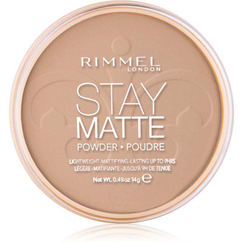Rimmel London London Stay Matte puder 14 g dla kobiet 010 Warm Honey