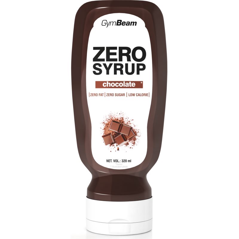 GymBeam Zero, syrop, czekolada, 320 ml