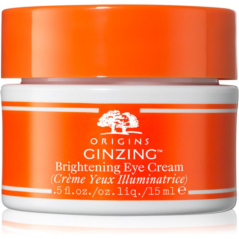 Origins GinZing™ Brightening Eye Cream rozświetlający i zmniejszający obrzęk krem pod oczy z witaminą C i niacynamidem WARM 15ml