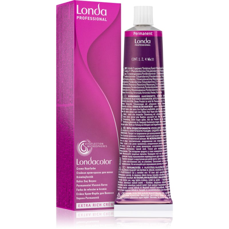 Londa Color Permanent, farba do włosów, 5/37, 60ml