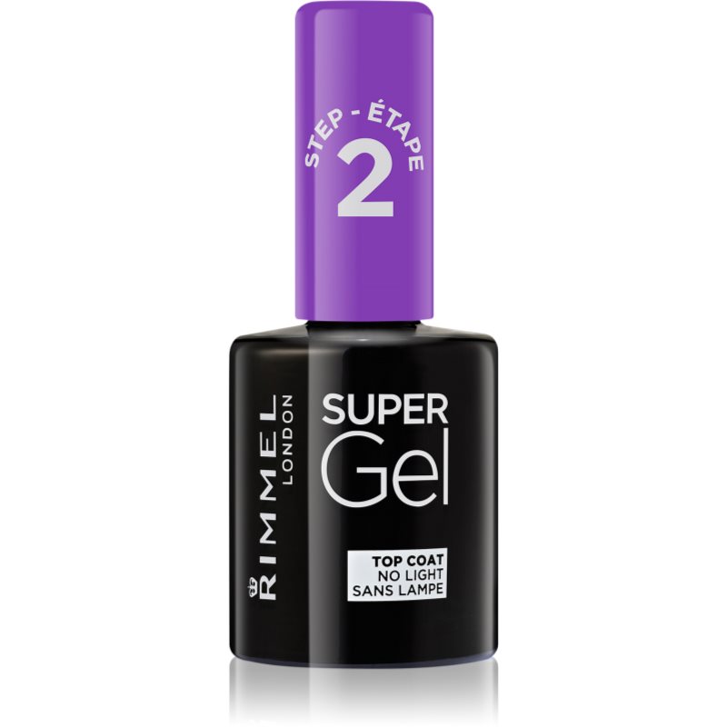 Rimmel London Super Gel Top Coat Lakier do paznokci 12 ml Odcień 002 Glitter Finish