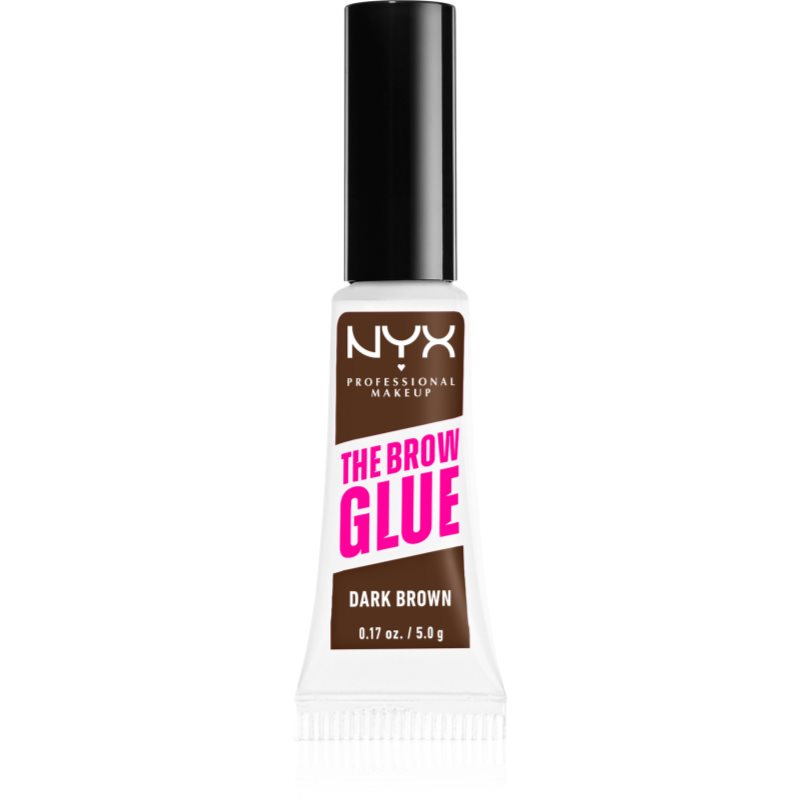 NYX PROFESSIONAL MAKEUP The Brow Glue Instant Brow Styler 04 Dark Brown - Żel do brwi 04 Dark Brown