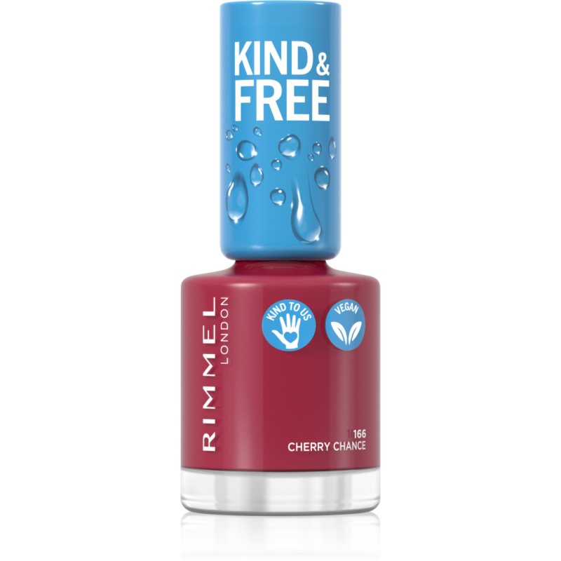 Rimmel London Kind & Free Lakier do paznokci 8 ml Odcień 166 Cherry Chance