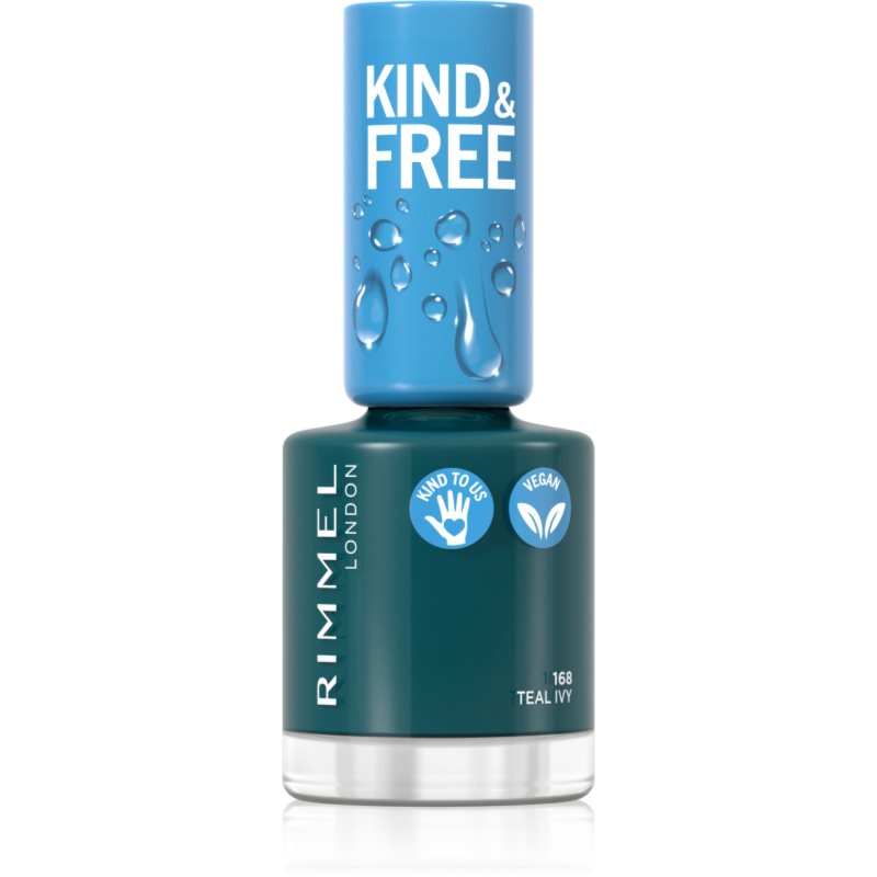 Rimmel London Kind & Free Lakier do paznokci 8 ml Odcień 168 Teal Ivy