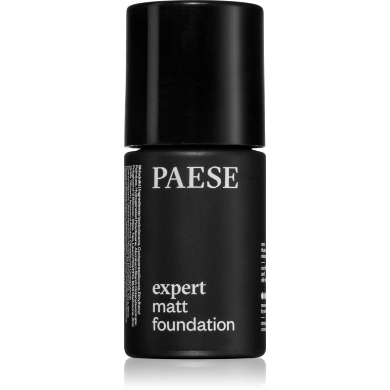 PAESE - Expert Matt Foundation - Specjalistyczny podkład matujący - Skóra tłusta i mieszana - 30 ml - 500W LIGHT BEIGE