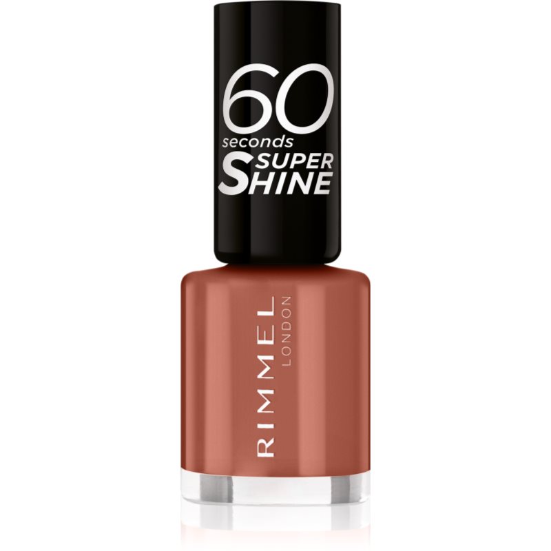 Rimmel London 60 Seconds Super Shine Lakier do paznokci 8 ml Odcień 130 Caramel Candy
