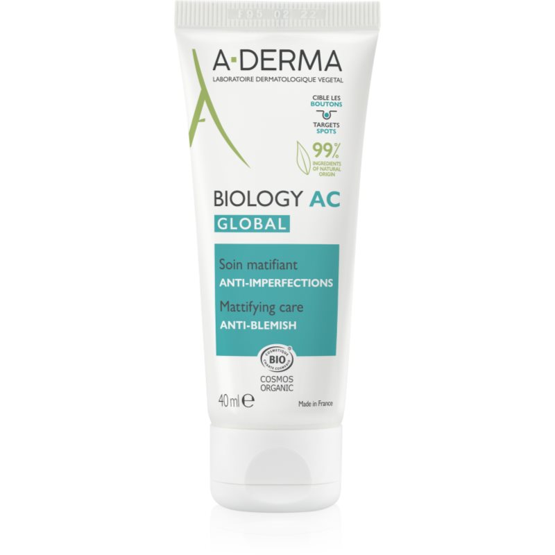 A-Derma Biology AC Global Mattifying Care krem do twarzy na dzień 40 ml dla kobiet