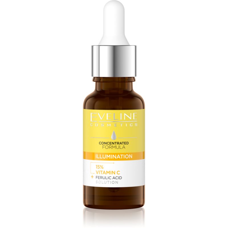 Opinie o Eveline Cosmetics - Skoncentrowane serum rozświetlające - 15% witamina C i kwas ferulowy - 18 ml
