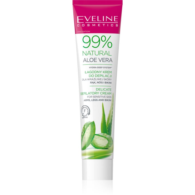 Eveline Cosmetics Cosmetics 99% Natural Aloe Vera Krem do depilacji rąk nóg i bikini 125 ml