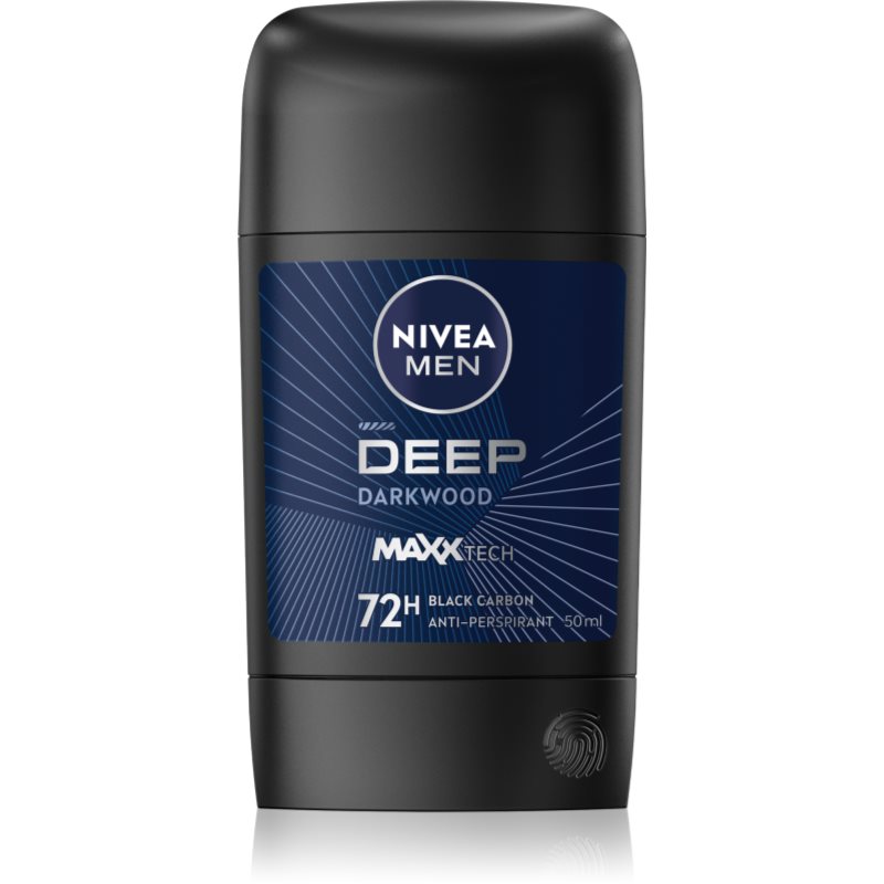 NIVEA MEN Deep antyperspirant w sztyfcie dla mężczyzn Black Carbon Dark Wood 50 ml
